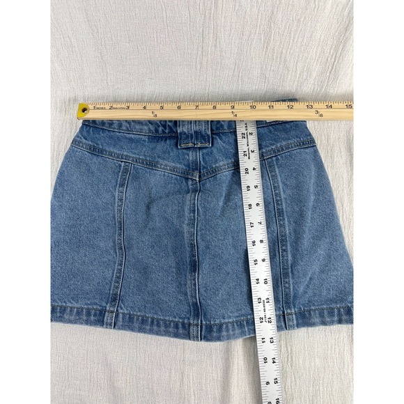 2- Altar'd State Raleigh Layered Lace Shorts Womens XS Denim Mini Academia Boho‎ - Picture 8 of 14